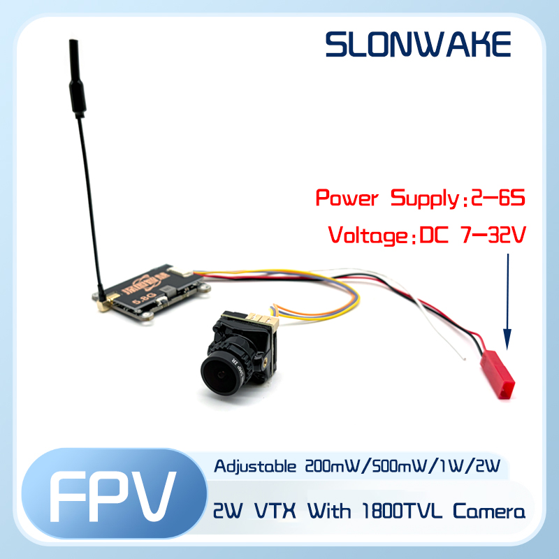 جهاز إرسال SLONWAKE 5.8G 56CH  - مراجعة Fpv Drone Frame وسعره