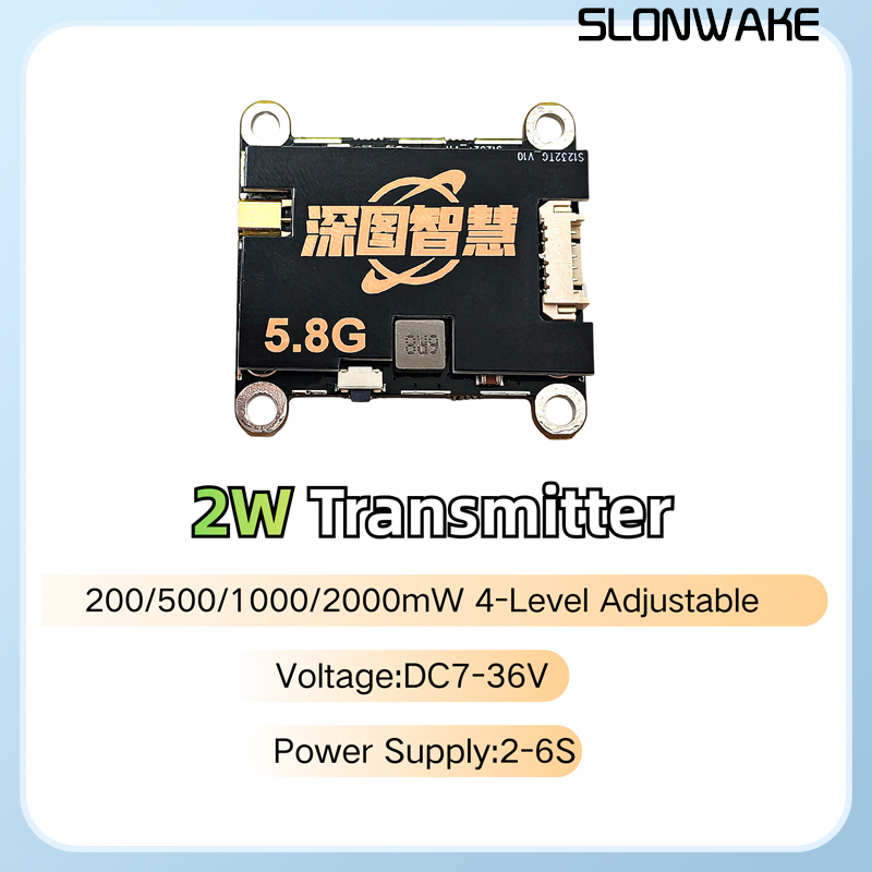 جهاز إرسال SLONWAKE 5.8G 56CH  - مراجعة Fpv Drone Frame وسعره