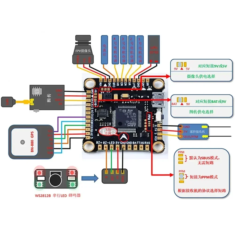 F4V3S F4 V3S Plus FC وحدة تحكم - مراجعة Fpv Drone Motor وسعره